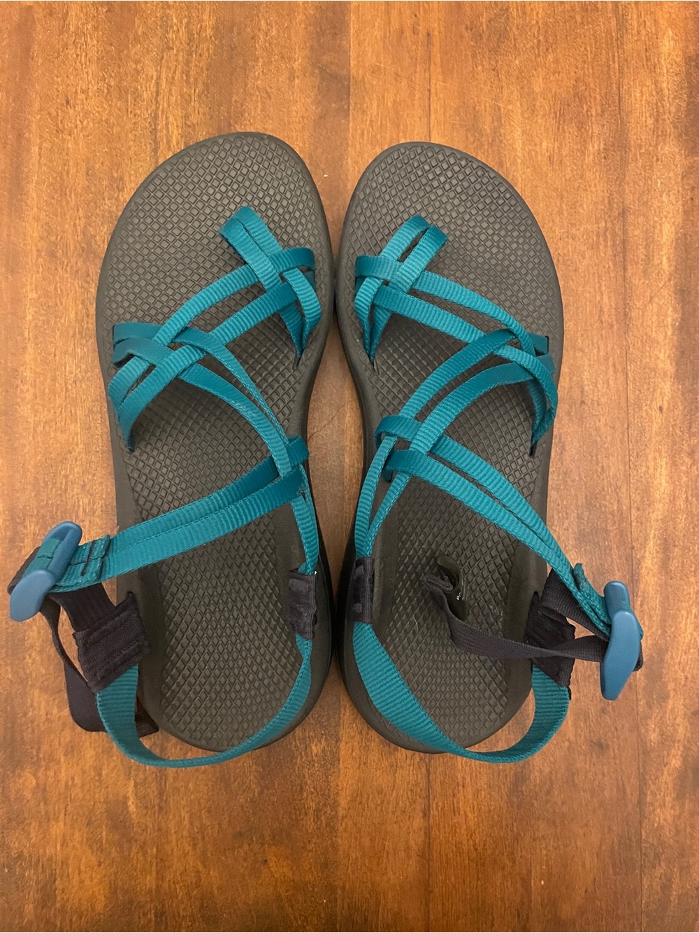 Chaco Teal Strappy Women's Sandals
